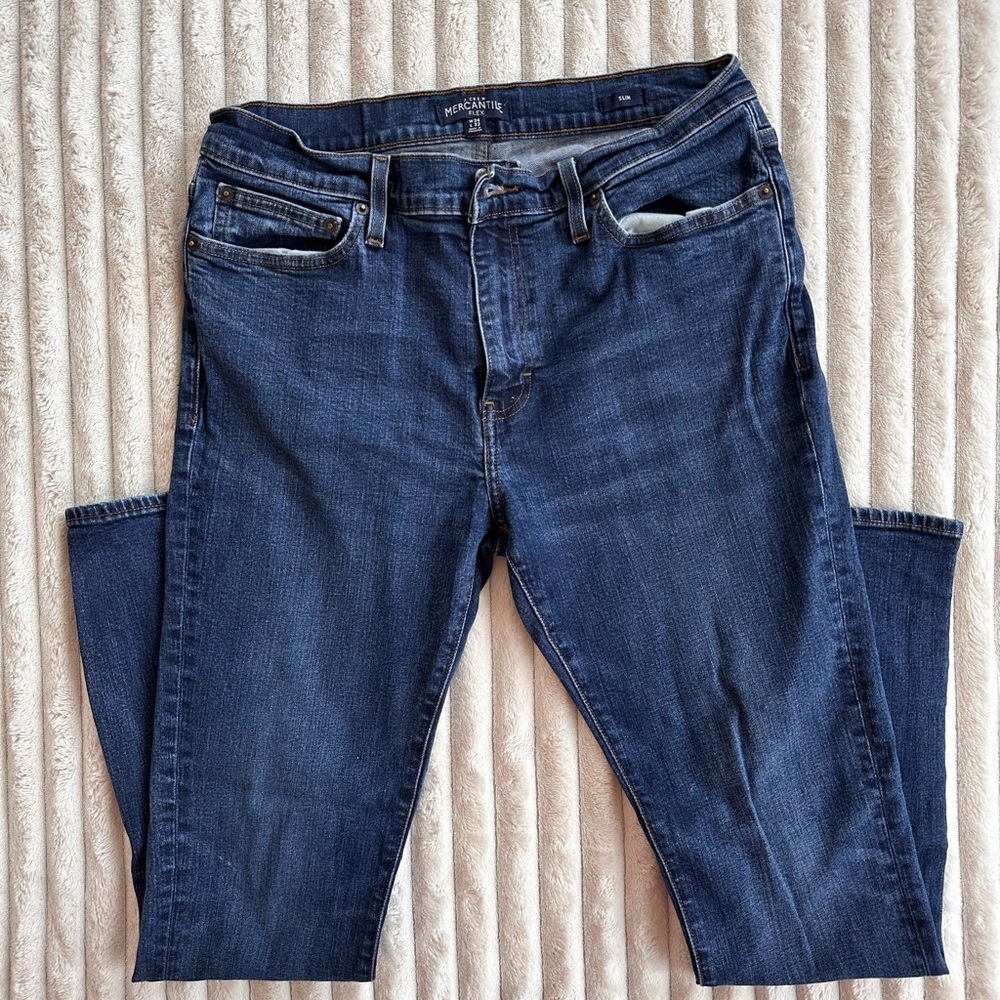J Crew Men's 34x32 Blue Jeans